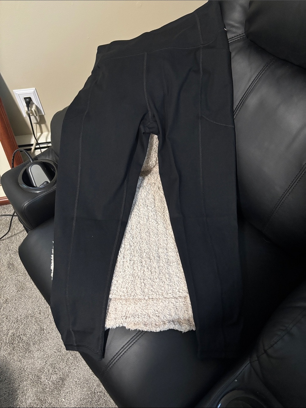 Victoria's Secret Black Seam-Detail Leggings
